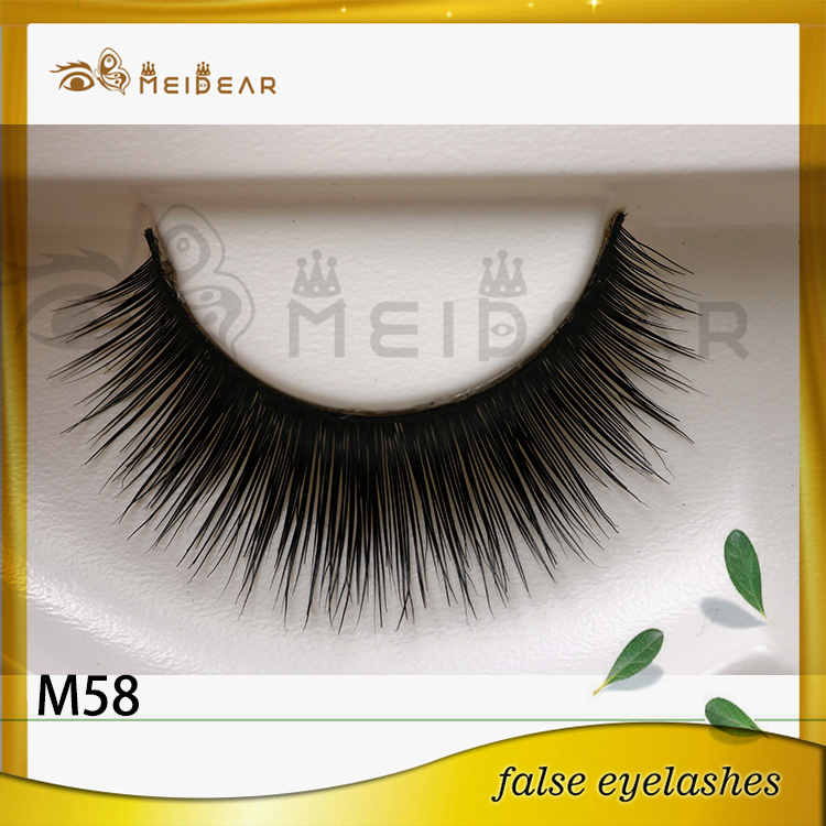 Top Quality Private Label Natural Looking  Real Mink Fur Eye Lashes  